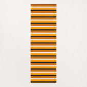 Oranje bruin streepjespatroonontwerp yogamat (Achterkant)