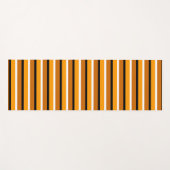 Oranje bruin streepjespatroonontwerp yogamat (Voorkant (horizontaal))