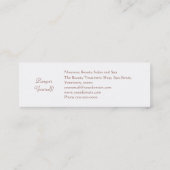 Oranje bruin visitekaartje nieuw - salon spa (Achterkant)