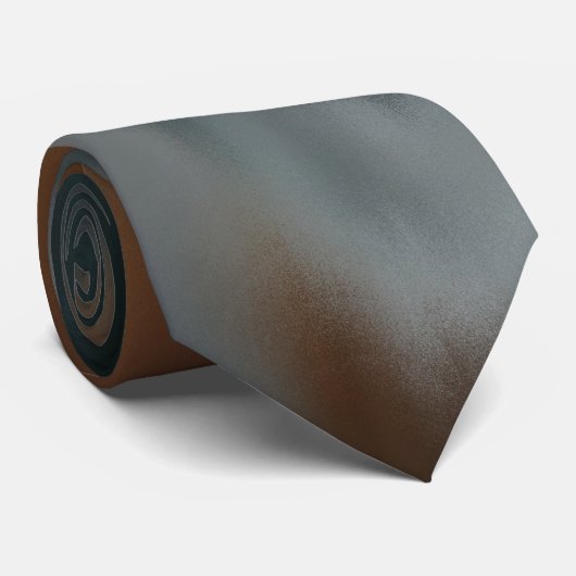 Oranje bruin wit Stropdas (Opgerold)