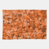 Oranje Bruine Driehoek Patroon Theedoek (Horizontaal)