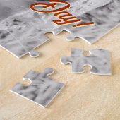 Oranje bruine gebladerte Valentijn Voeg je eigen f Legpuzzel (Zijkant)