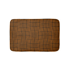 Oranje Bruine Geruite Geruite Naadloos Patroon Badmat