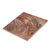 Oranje bruine goudmarmer tegeltje (Zijkant)