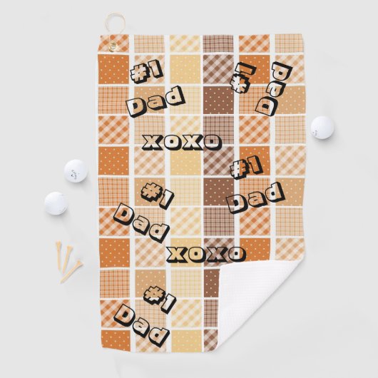 Oranje bruine handdoek #1 Pap (Insitu)