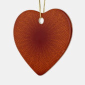 oranje bruine limoen keramisch ornament (Links)