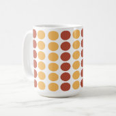 Oranje Bruine Stippen Koffiemok (Voorkant links)