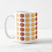 Oranje Bruine Stippen Koffiemok (Links)