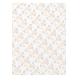 Oranje  bruine  val laat een patroon zien tafelkleed