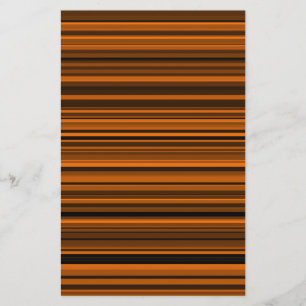 Oranje bruine zwarte strepen briefpapier
