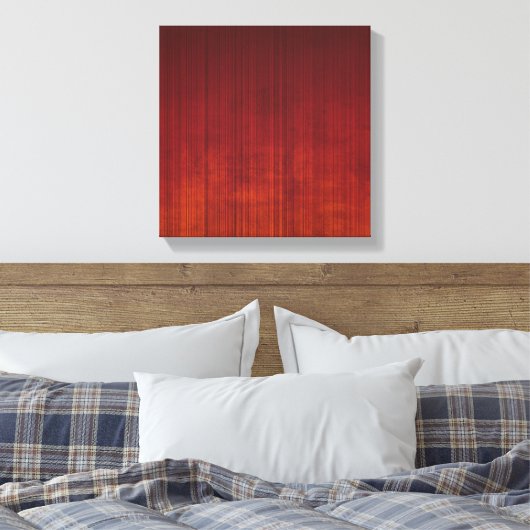 Oranje-bruinrood Abstract Canvas Afdruk (Insitu (Slaapkamer))