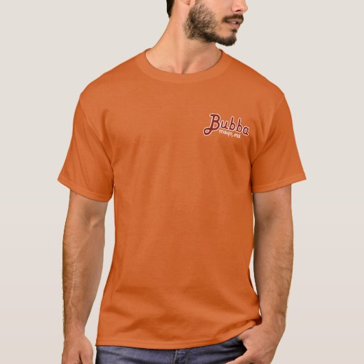 Oranje Bubba T-shirt (Voorkant)