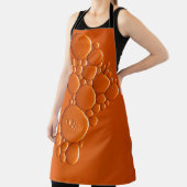 Oranje bubbels kunst schort (Insitu)