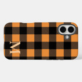Oranje Buffalo Plaid-controle Case-Mate iPhone Case (Achterkant (horizontaal))