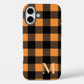 Oranje Buffalo Plaid-controle Case-Mate iPhone Case (Achterkant)