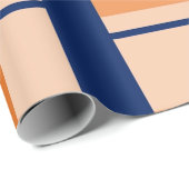 Oranje Buffalo Plaid Wrapping Paper Cadeaupapier (Rol Hoek)