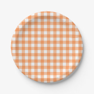 Oranje buffel papieren bordje