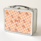 Oranje Buffelcontrole met Dinosaurussen en Monogra (Voorkant)