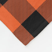 Oranje bufferboorgat fleece deken (Hoek)