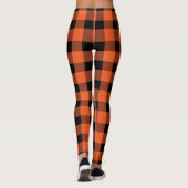 Oranje bufferboorgat leggings (Achterkant)