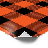 Oranje bufferboorgat perfect poster (Hoek)