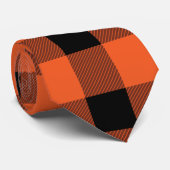 Oranje bufferboorgat stropdas (Opgerold)