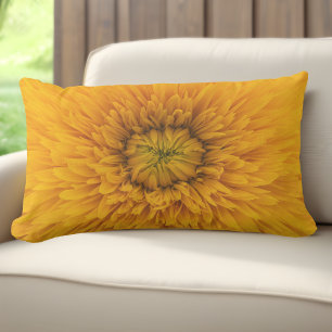 Oranje Buitenkussen Moderne Bloemprint