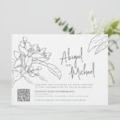 Oranje bullossom schetch mono foto's bruiloft land kaart (Staand voorkant)