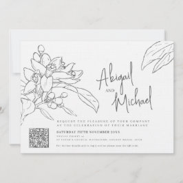 Oranje bullossom schetch mono foto's bruiloft land kaart