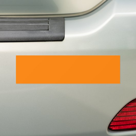 Oranje Bumpersticker (Op auto)