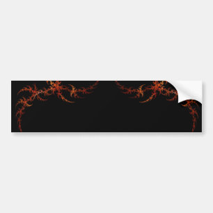 Oranje Bumpersticker van de Brede Brede Rand