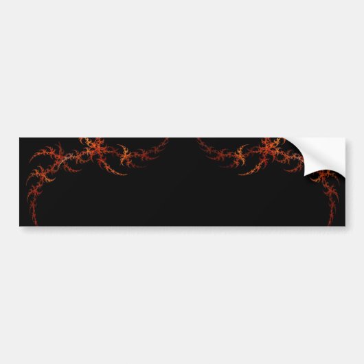 Oranje Bumpersticker van de Brede Brede Rand (Voorkant)