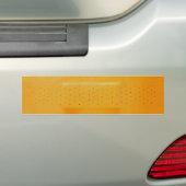 Oranje Bumpersticker voor gebitssteun (Op auto)