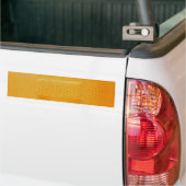Oranje Bumpersticker voor gebitssteun (Op Truck)