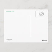 Oranje Bunny Briefkaart (Achterkant)