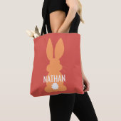 Oranje Bunny Silhouette Easter - Speciaal Kinder Tote Bag (Dichtbij)