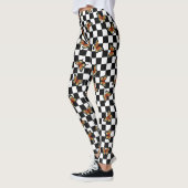 Oranje Butterflies Gecontkered de Leggings van de  (Links)