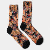 Oranje Butterflies Sokken (Rechts)