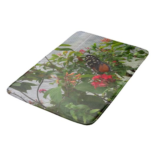 ORANJE BUTTERFLY BADMAT (Gekanteld)