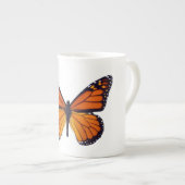 Oranje Butterfly Bone China Mok (Voorkant rechts)