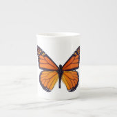 Oranje Butterfly Bone China Mok (Voorkant)