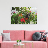 ORANJE BUTTERFLY CANVAS AFDRUK (Insitu (Woonkamer))