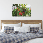 ORANJE BUTTERFLY CANVAS AFDRUK (Insitu (Slaapkamer))