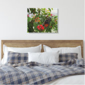 ORANJE BUTTERFLY CANVAS AFDRUK (Insitu (Slaapkamer))