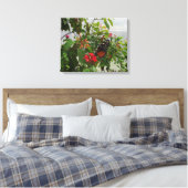 ORANJE BUTTERFLY CANVAS AFDRUK (Insitu (Slaapkamer))