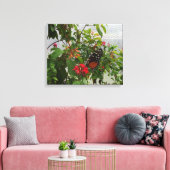 ORANJE BUTTERFLY CANVAS AFDRUK (Insitu (Woonkamer))
