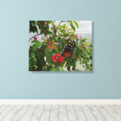 ORANJE BUTTERFLY CANVAS AFDRUK (Insitu (Houten vloer))
