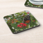 ORANJE BUTTERFLY DRANKJES ONDERZETTER (Linkerzijde)