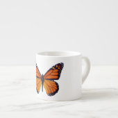 Oranje Butterfly Espresso Mok (Voorkant rechts)