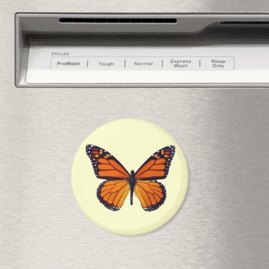 Oranje Butterfly Magnet (Insitu (Vaatwasser))